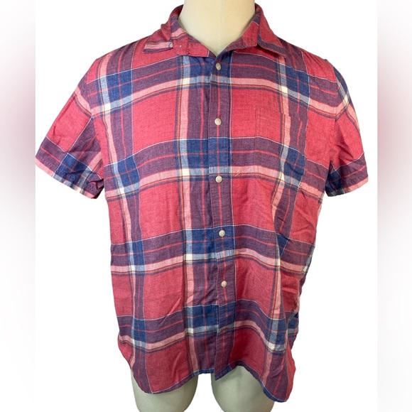 GAP Other - Gap Standard Fit Short Sleeve plaid Shirt Men’s Xl